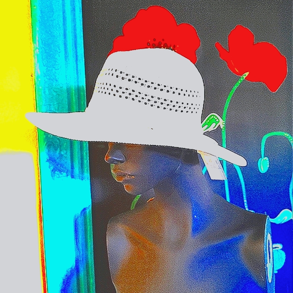 NWT White Mesh Fedora